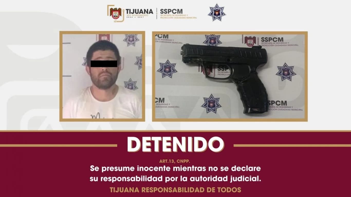 Detienen a presunto responsable de robo violento en Tijuana
